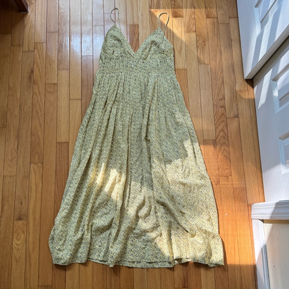 Doen Yellow Floral Midi Dress - Picture 6 of 7